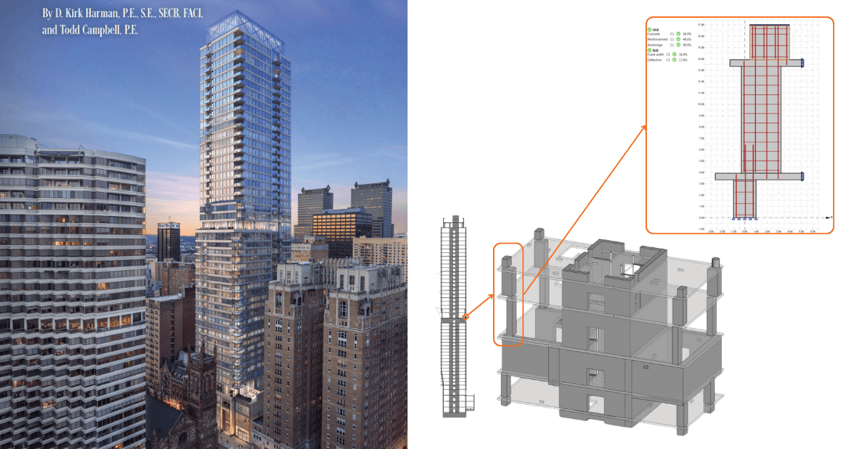 Walking Columns on the Laurel Rittenhouse Square Project