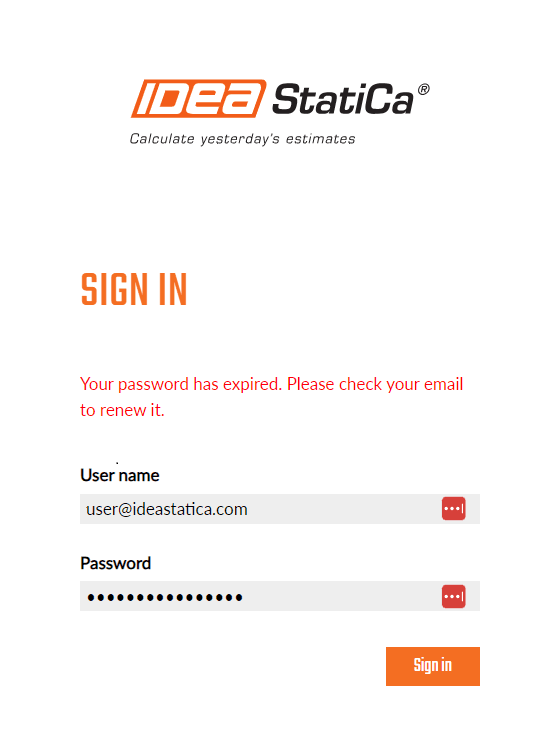 Password reset