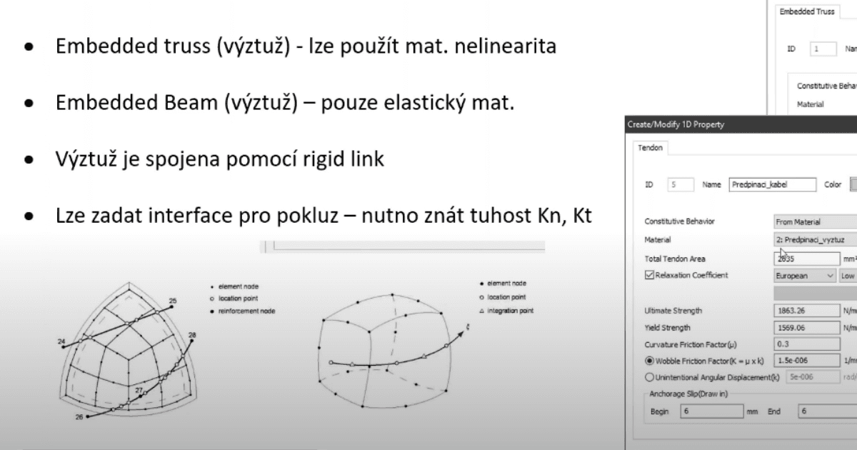 Betonářská výztuž ve FEA NX+