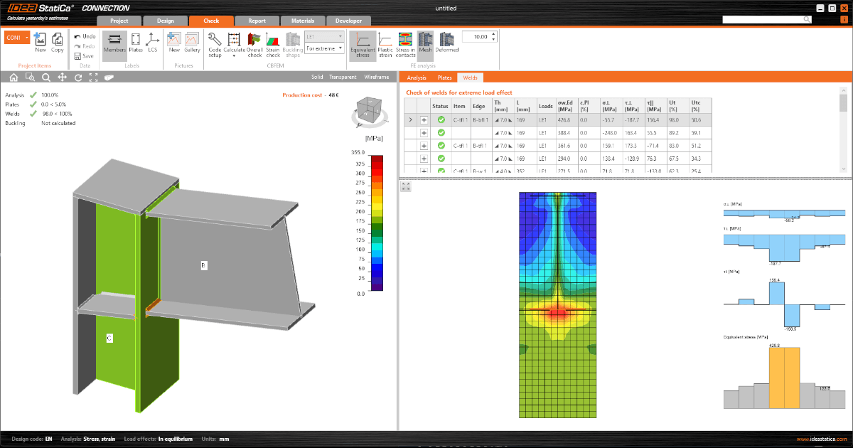Weld / Welds in IDEA StatiCa