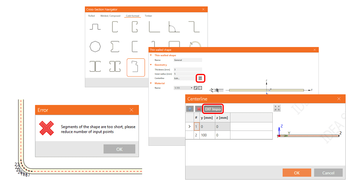 Limiting short lines in imported DXF
