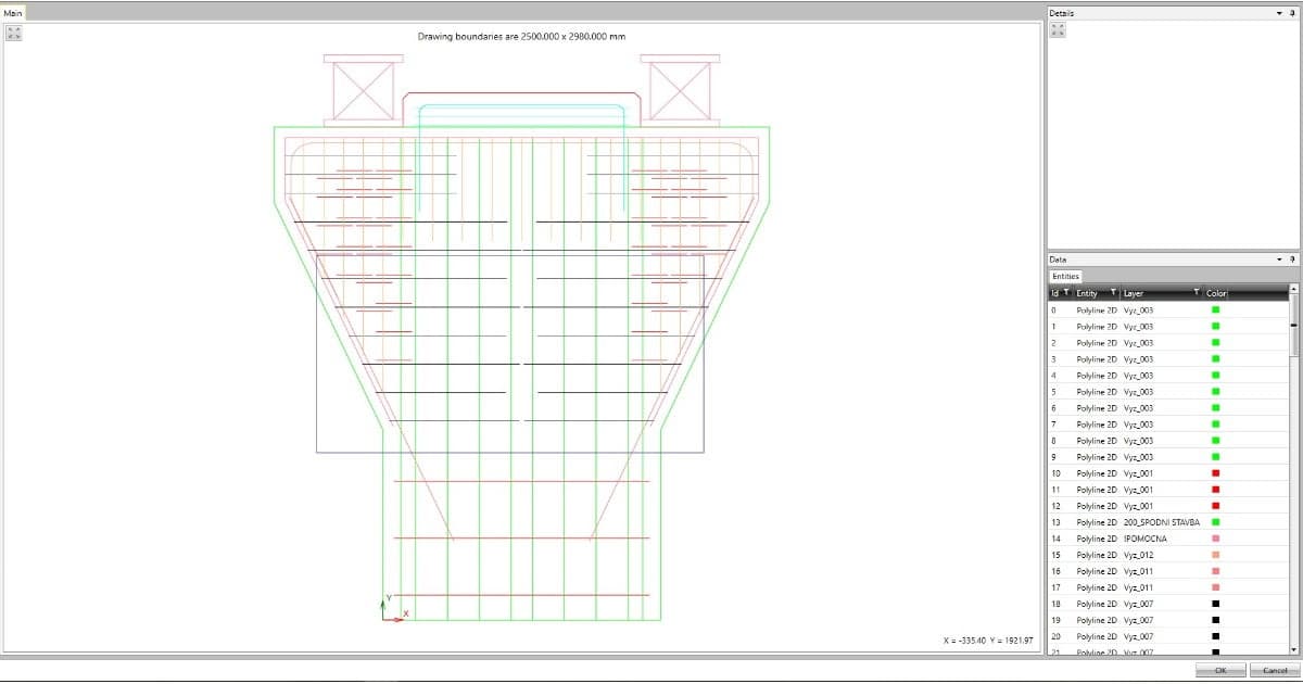 Importation en masse depuis un dessin DXF