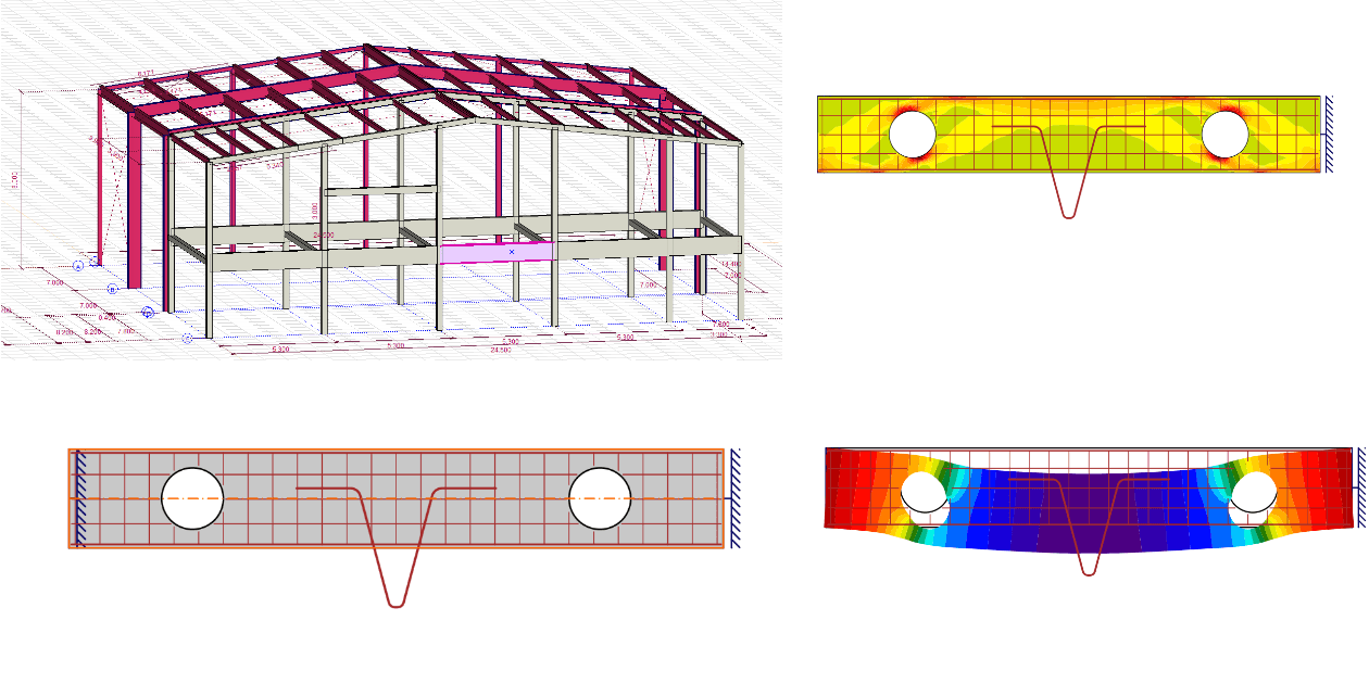Axis BIM link a részletes vasbeton gerenda tervezéshez (EN)