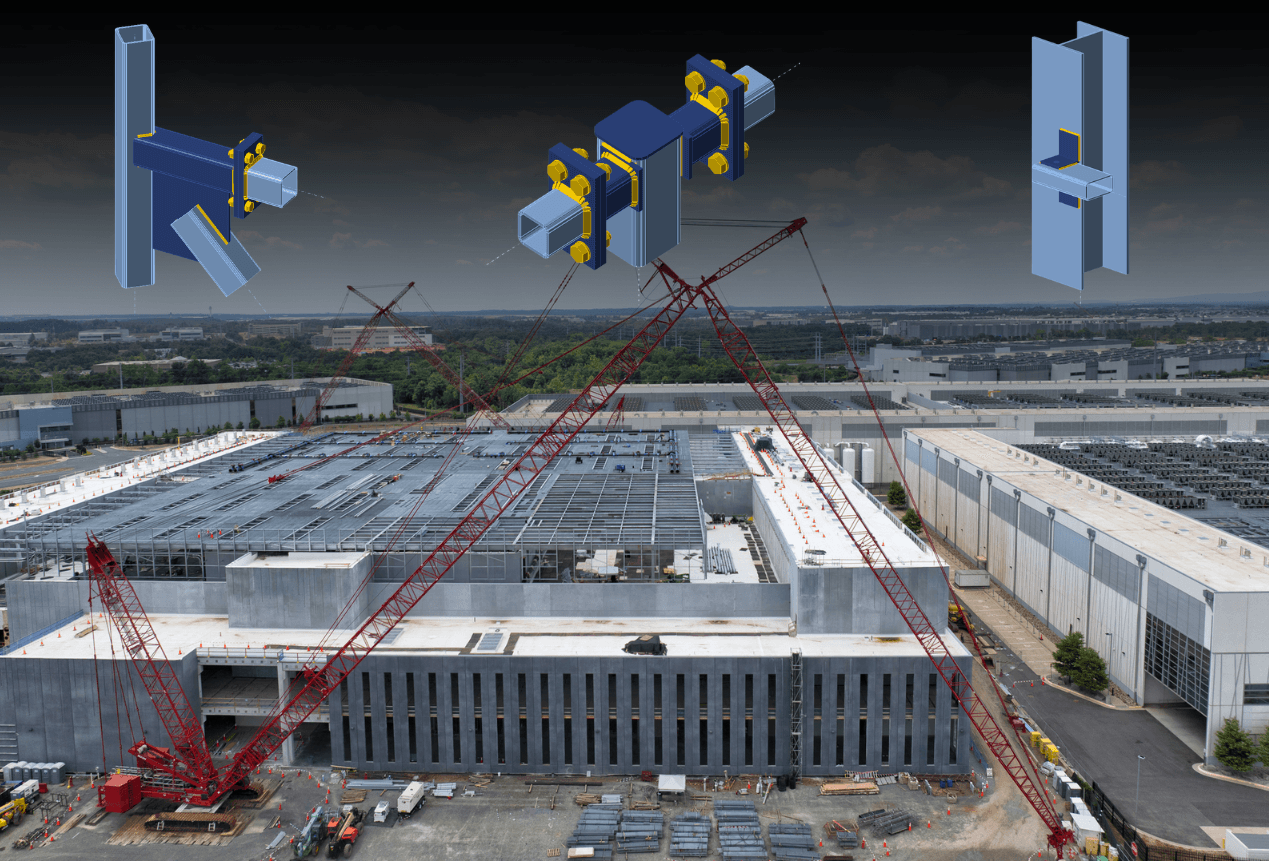 Połączenia stalowe w centrach danych: stężenia HSS