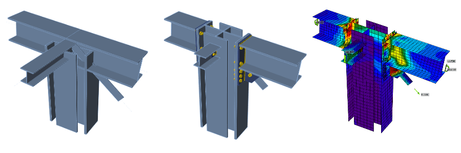 IDEA StatiCa Connection step-by-step tutorial for the structural design of a general 3D joint. Structural design of welded and bolted steel connections.